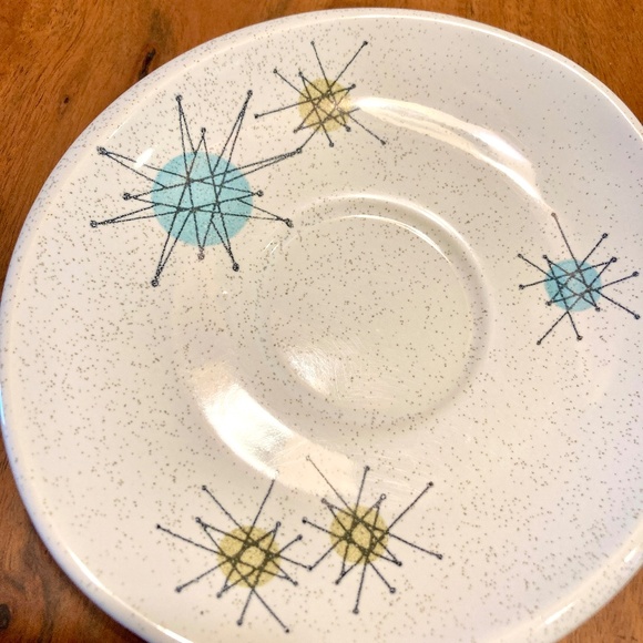 Franciscan Starburst Atomic Saucer Plate - Picture 1 of 5